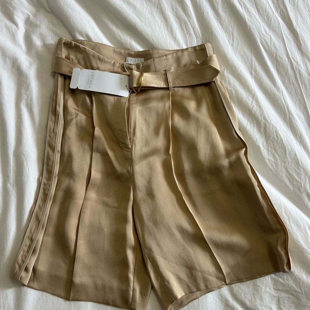 Escada Talouki Bermuda Shorts with Belt